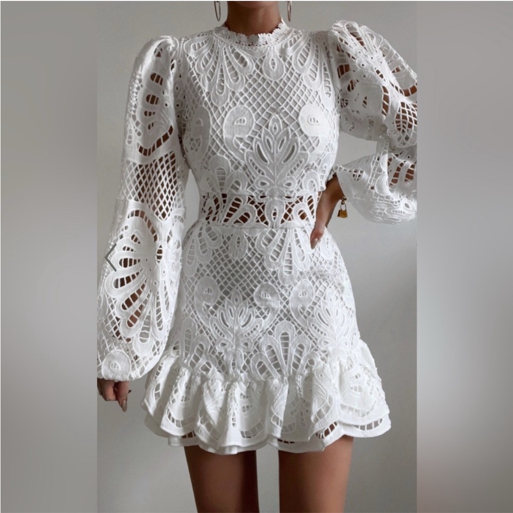 Showpo Lace White Dress